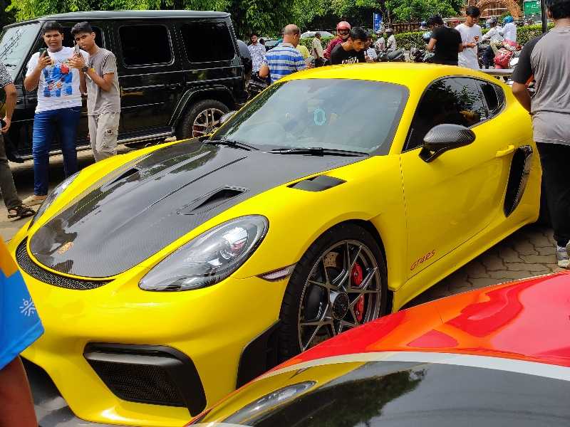 Porsche Cayman GT4 spotted in Bhubaneswar
