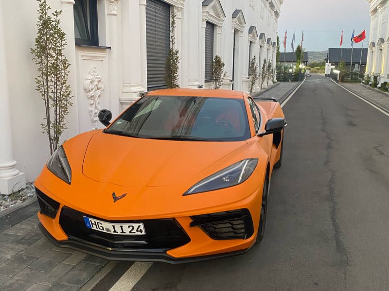 Chevrolet Corvette C8 spotted in Gjilan