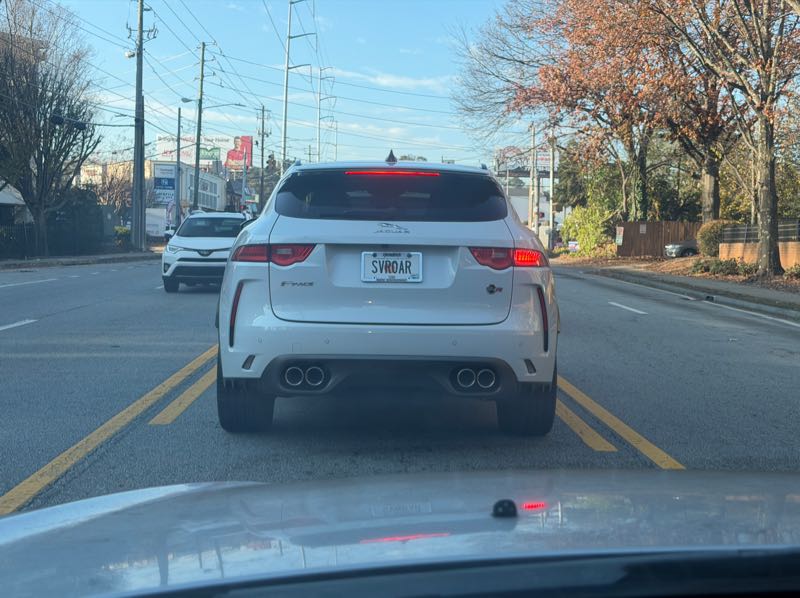 Jaguar F-Pace SVR spotted in Atlanta