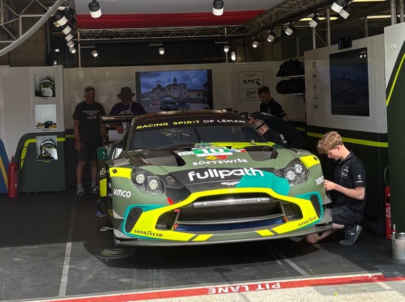 Aston Martin Vantage GT3 spotted in Le Mans