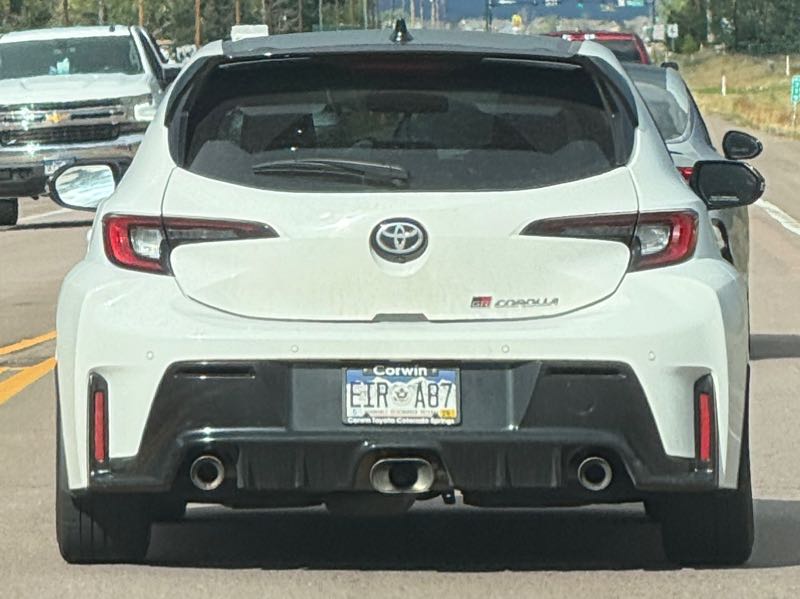 Toyota GR Corolla spotted in Howard