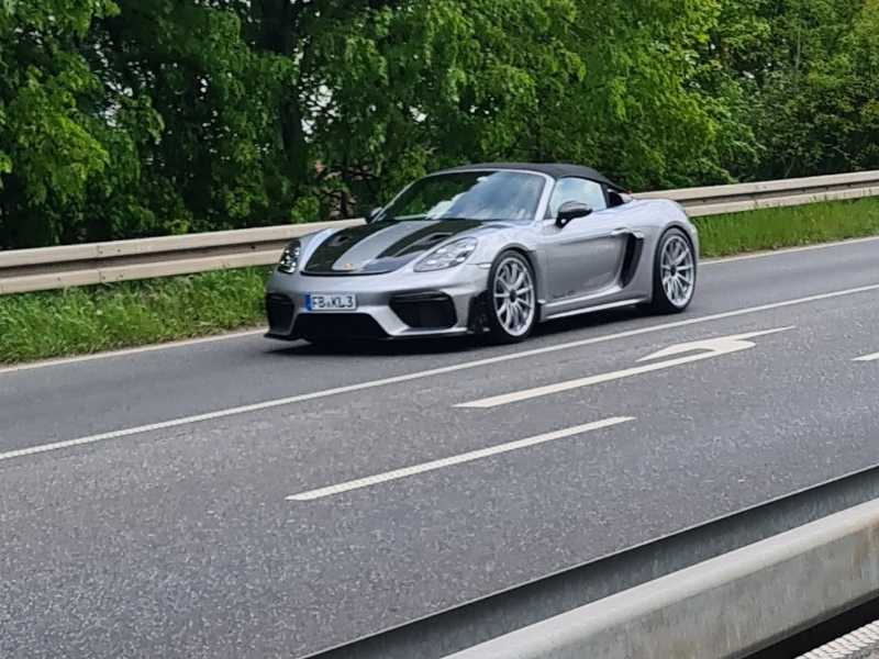 Porsche 718 Spyder (2020) spotted in Frankfurt am Main, Germany