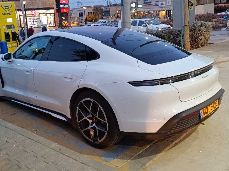 Porsche Taycan spotted in Safed