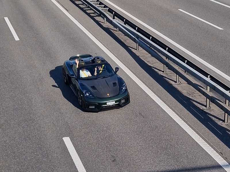 Porsche 718 Spyder spotted in Zofingen
