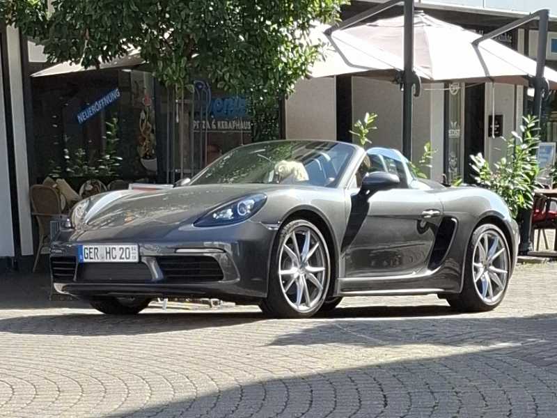 Porsche 718 Boxster (2022) spotted in Karlsruhe, Germany