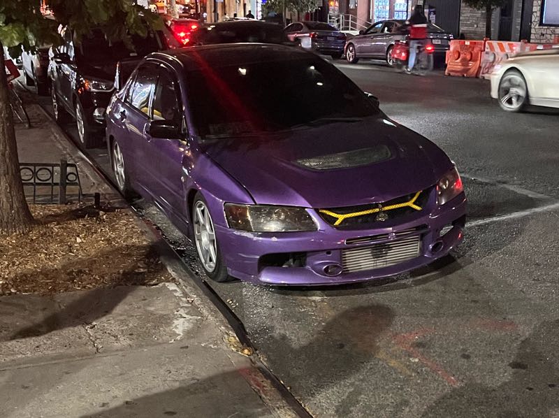 Mitsubishi Lancer Evolution IX spotted in New York City