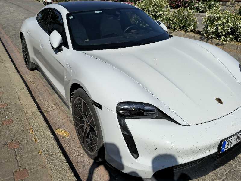 Porsche Taycan spotted in Bodrum