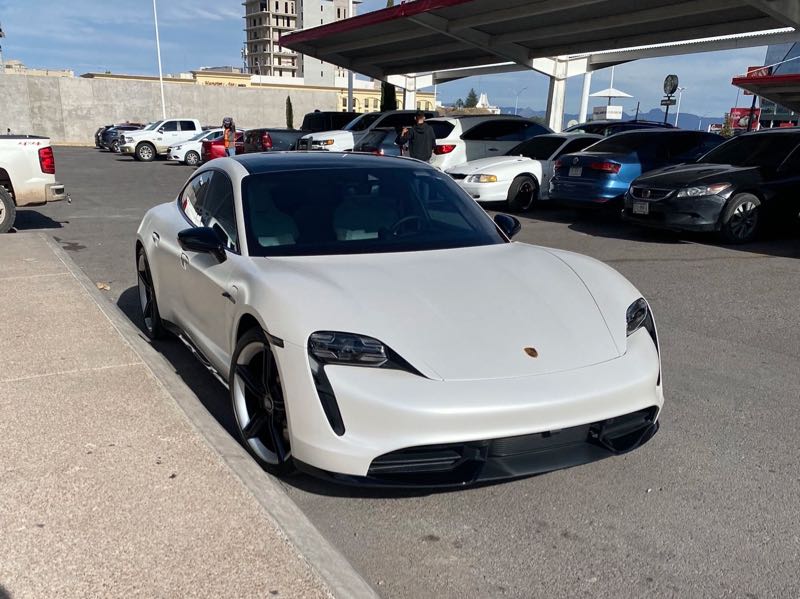 Porsche Taycan spotted in Chihuahua