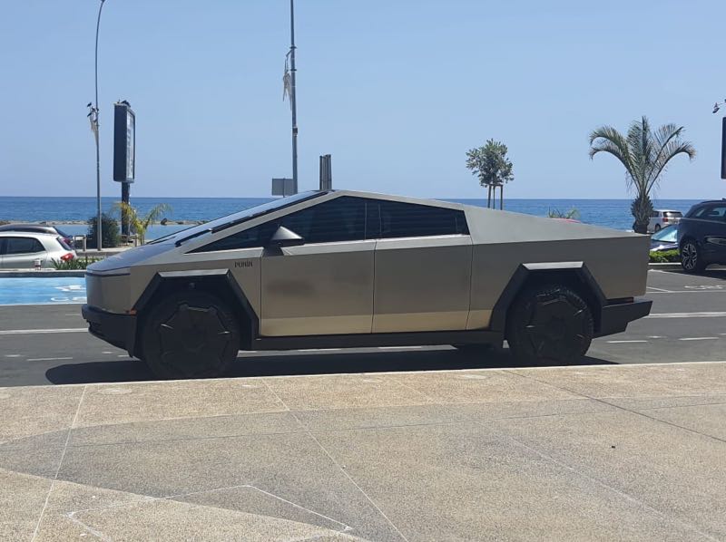 Tesla Cybertruck spotted in Limassol