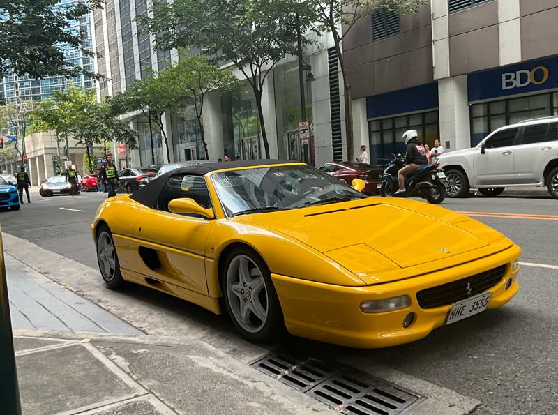 Ferrari F355 Spider spotted in Makati City