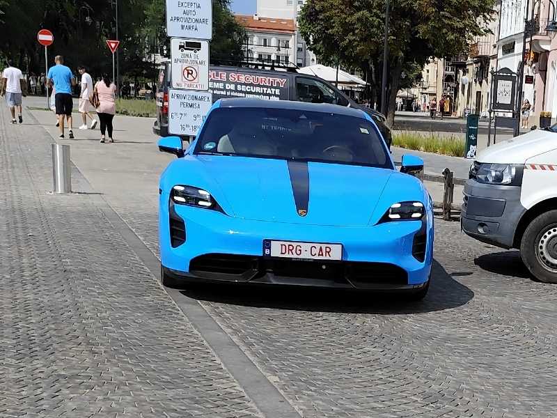 Porsche Taycan spotted in Satu Mare
