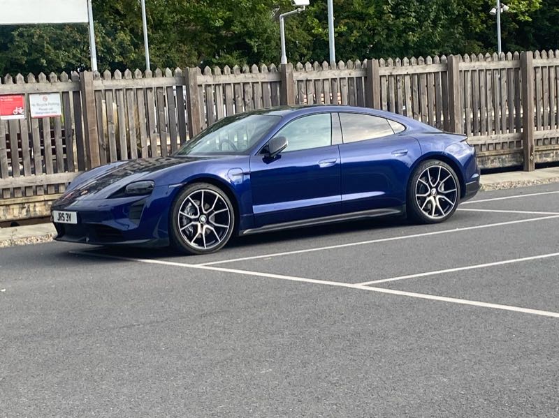 Porsche Taycan spotted in Brentwood