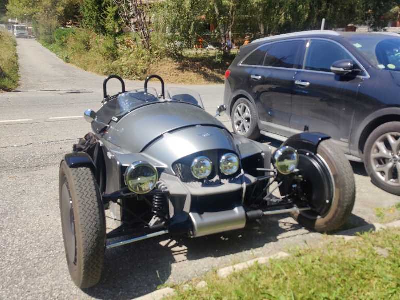Morgan 3-Wheeler spotted in Val-d'Isère
