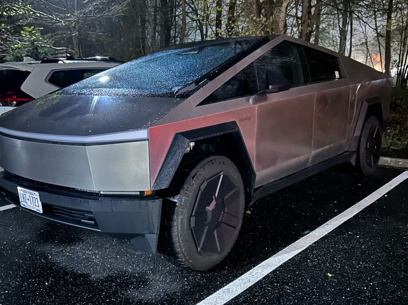 Tesla Cybertruck spotted in Hampton Bays