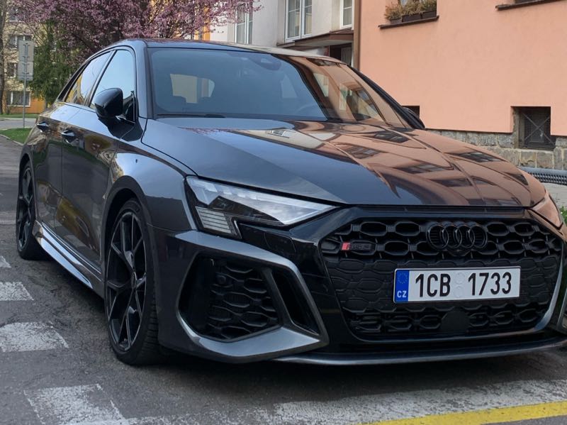 Audi RS3 spotted in České Budějovice