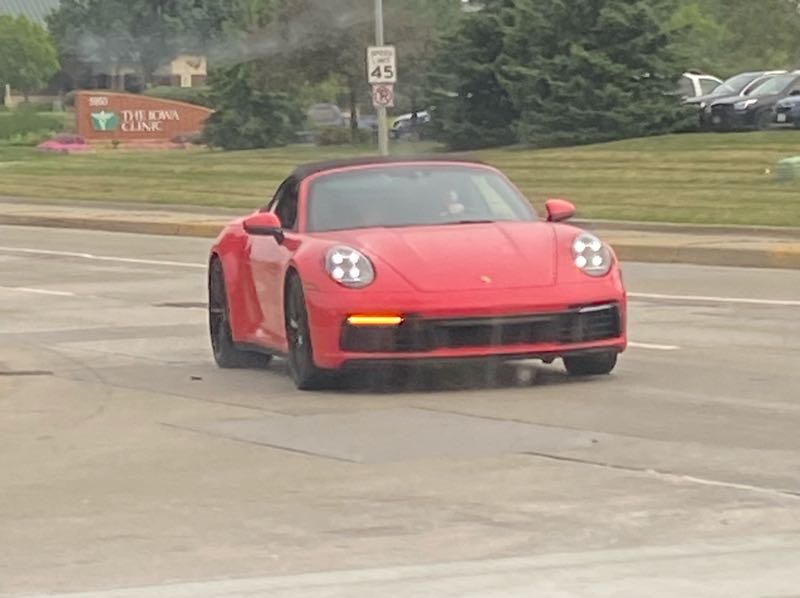 Porsche 911 spotted in Des Moines