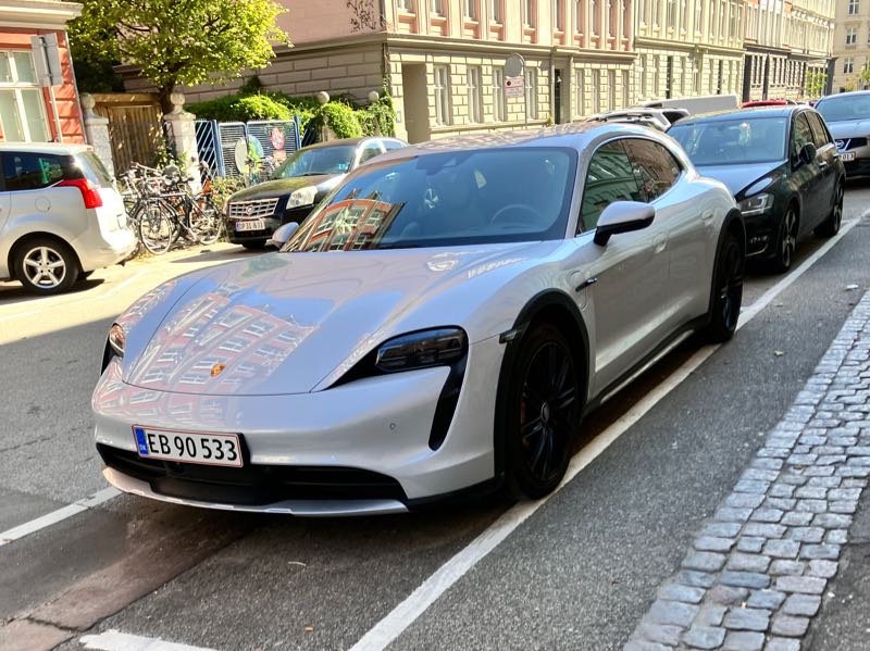 Porsche Taycan (2021) spotted in Copenhagen, Denmark