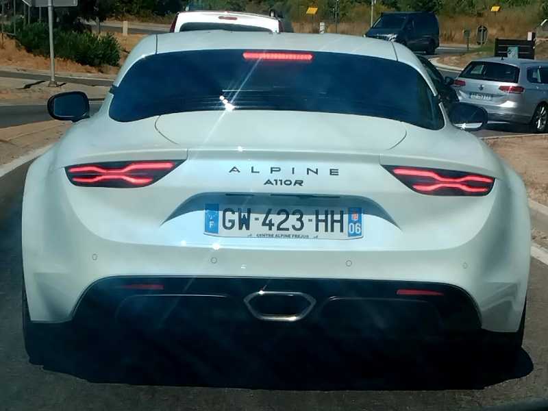 Alpine A110 R spotted in Brignoles