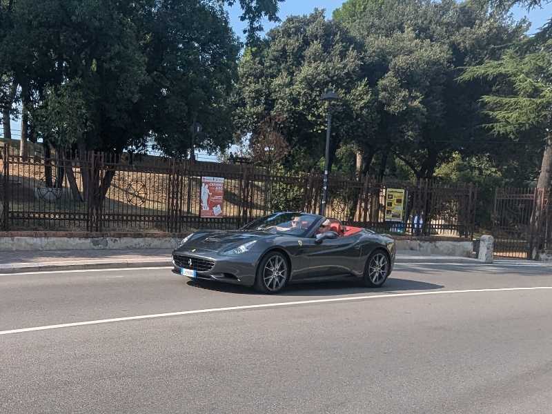 Ferrari California spotted in Macerata