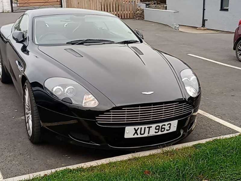 Aston Martin DB9 spotted in Builth Wells