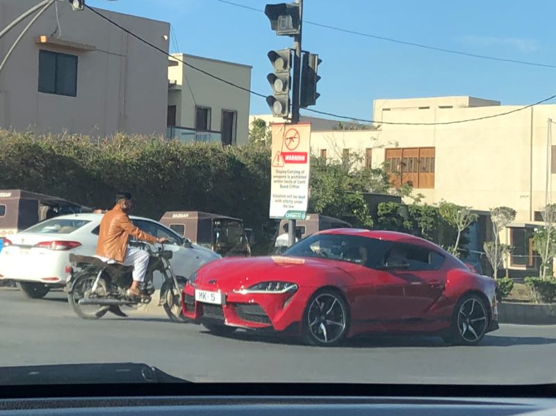 Toyota Supra spotted in Karachi