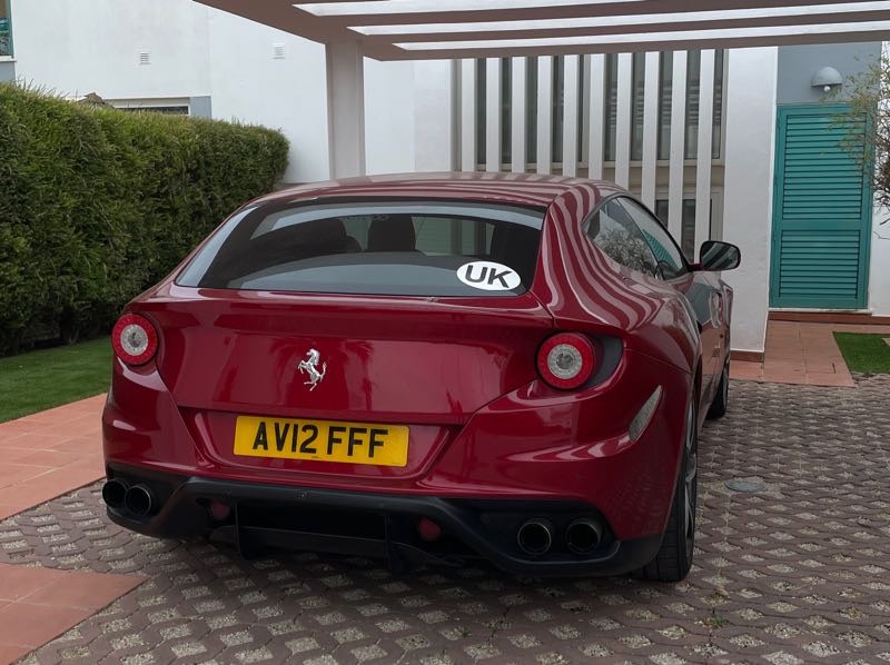 Ferrari F12 Berlinetta (2012) spotted in Paderne, Portugal