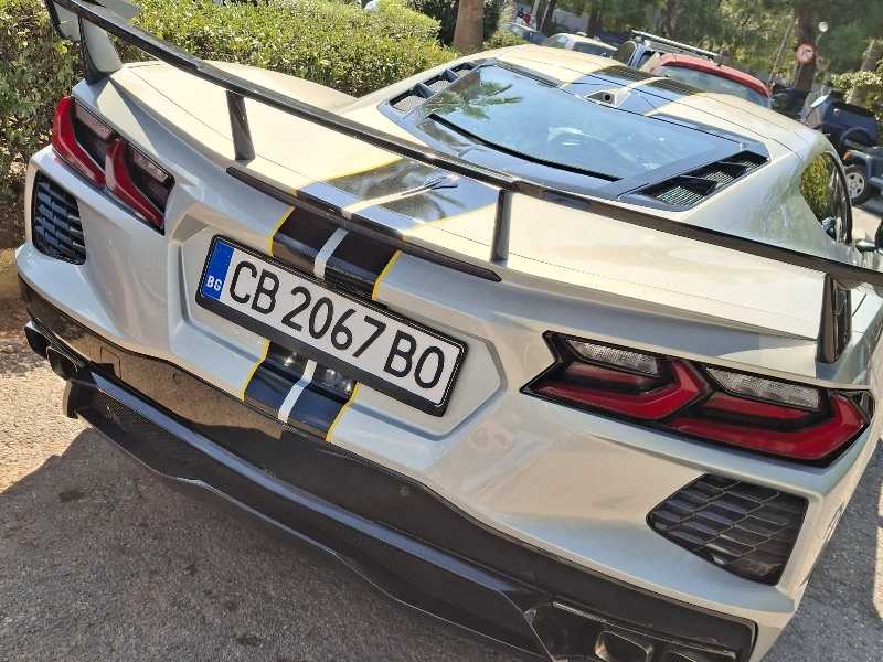Chevrolet Corvette Z06 (2023) spotted in Makrakómi, Greece