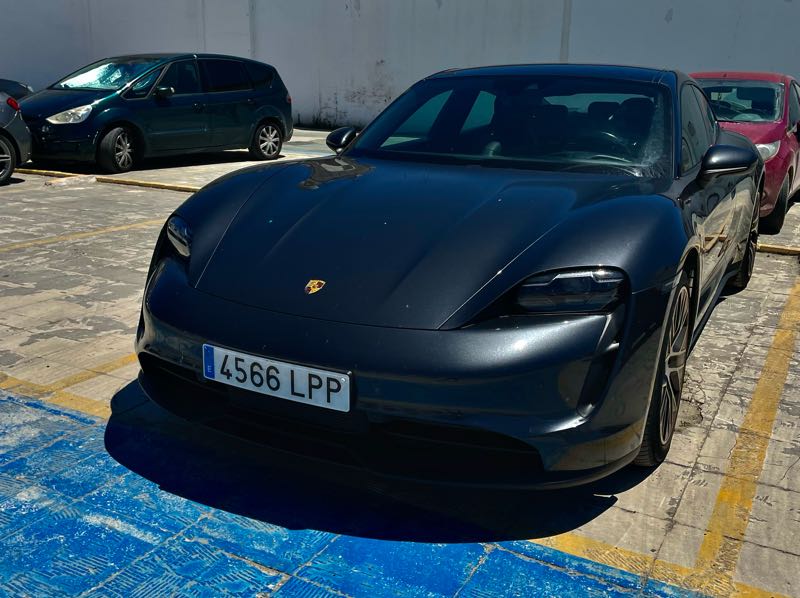 Porsche Taycan (2020) spotted in Utrera, Spain