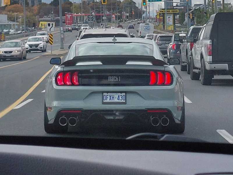 Ford Mustang Mach 1 spotted in Kitchener