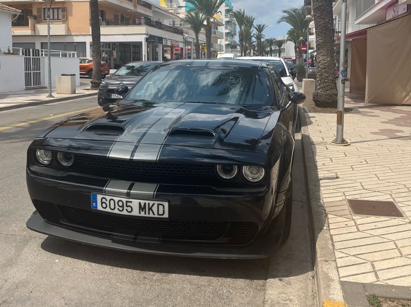 Dodge Challenger spotted in Santa Margalida