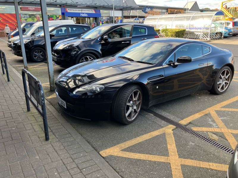 Aston Martin Vantage (2005) spotted in Hastings, United Kingdom