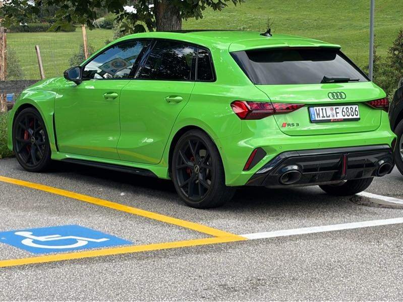 Audi RS 3 spotted in Bolzano