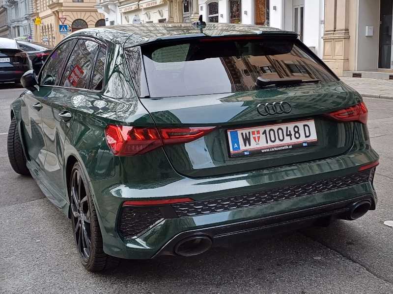 Audi RS 3 spotted in Vienna