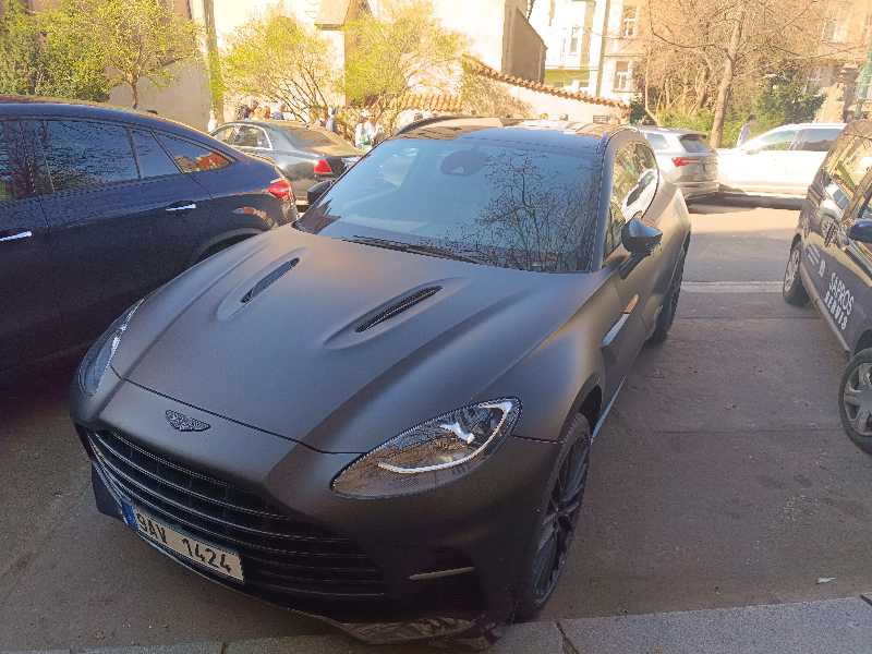 Aston Martin DB12 spotted in Prague