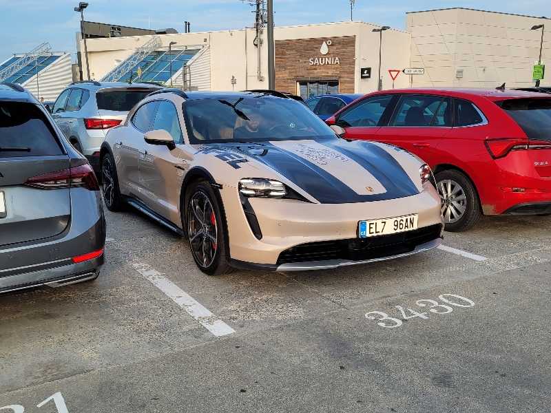 Porsche Taycan spotted in Domažlice