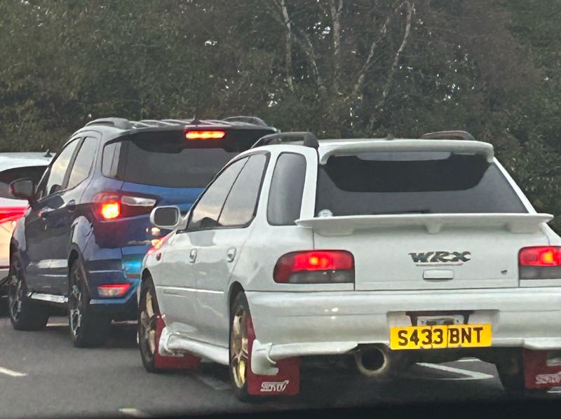 Subaru Impreza WRX (1997) spotted in Leicester, United Kingdom