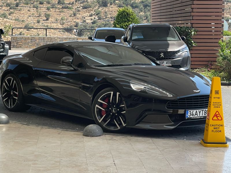 Aston Martin Vanquish spotted in Bodrum