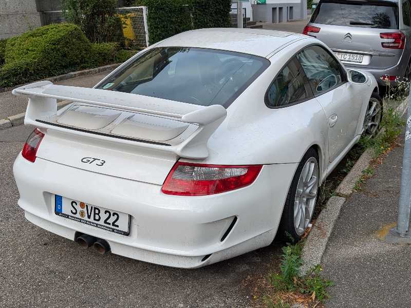 Porsche 911 GT3 (2006) spotted in Stuttgart, Germany