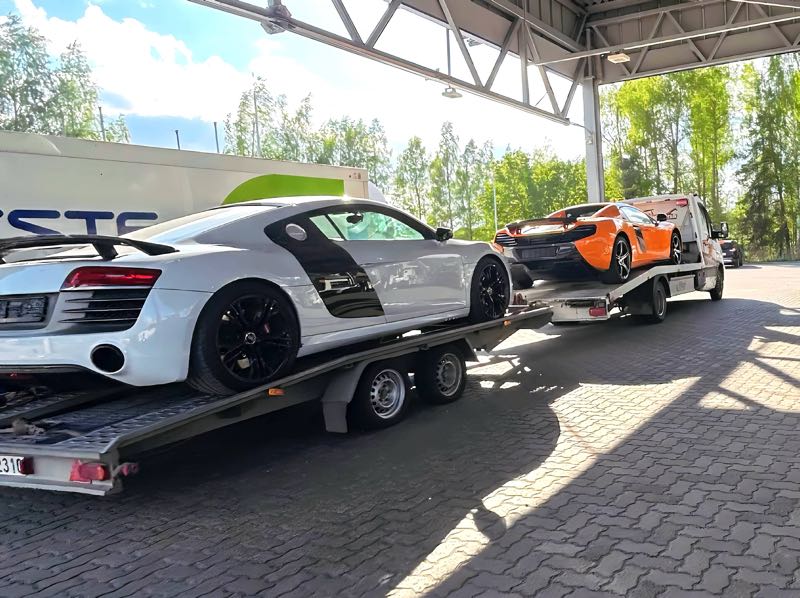 Audi R8 spotted in Valmiera
