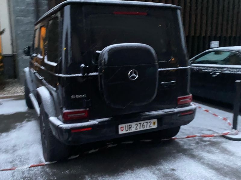 Mercedes-Benz G 63 AMG spotted in Andermatt