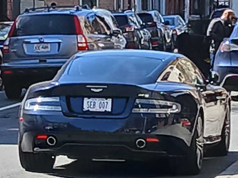Aston Martin DB9 (2012) spotted in New York City, United States