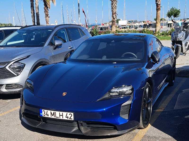 Porsche Taycan spotted in Sancaktepe
