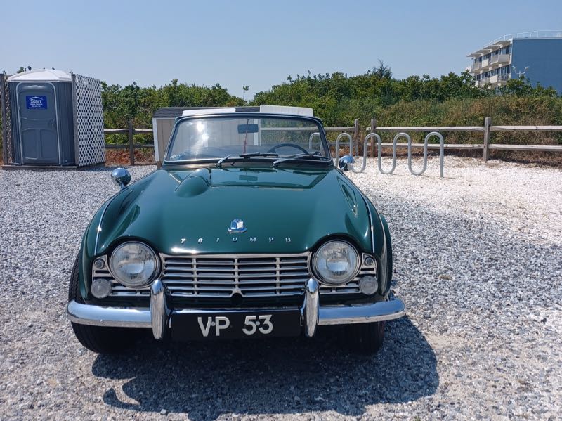 Triumph TR4A spotted in Temecula