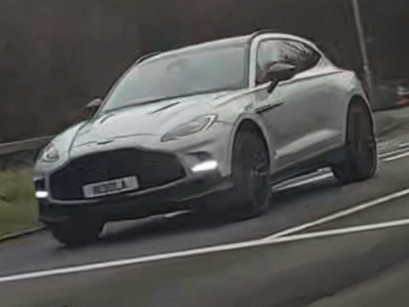 Aston Martin DBX spotted in Rhondda