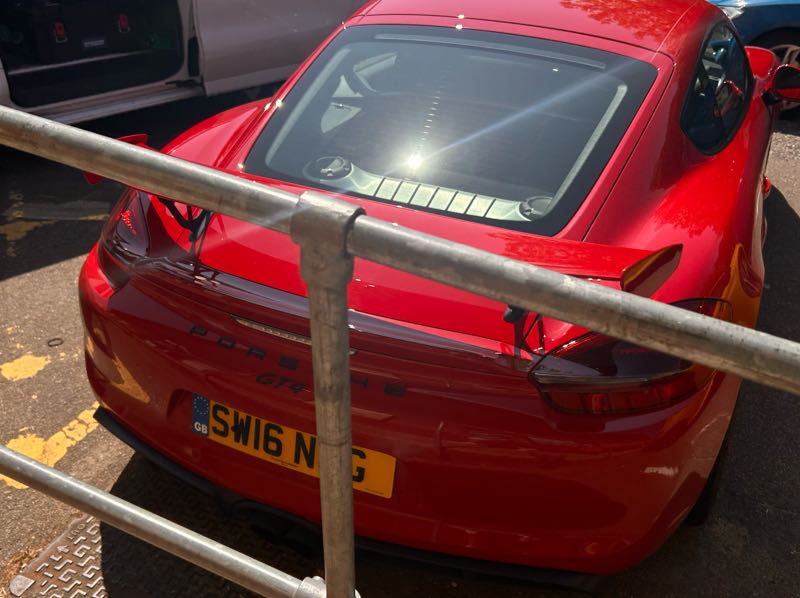 Porsche Cayman GT4 spotted in Colchester