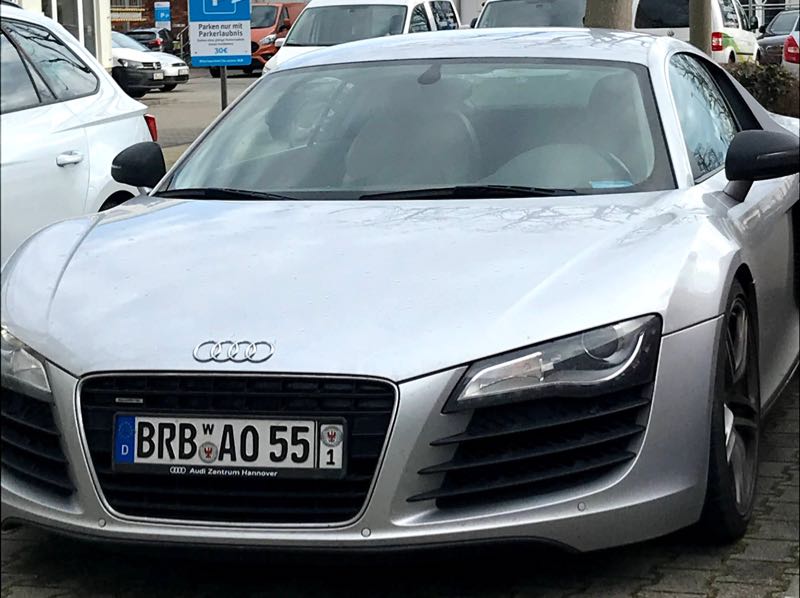 Audi R8 spotted in Brandenburg an der Havel