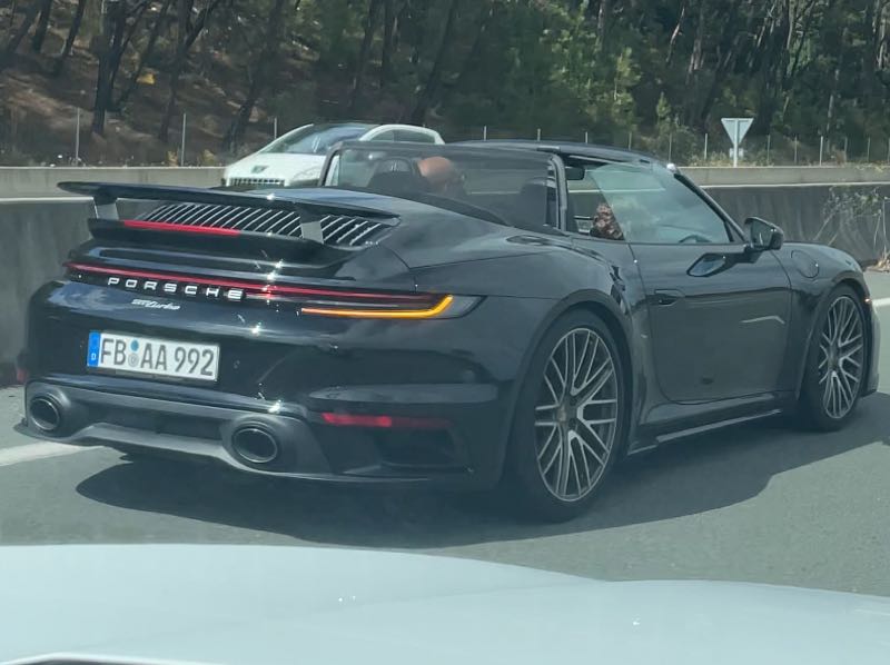 Porsche 911 Turbo S Cabriolet spotted in Bayonne