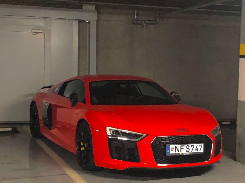 Audi R8 spotted in Kaunas