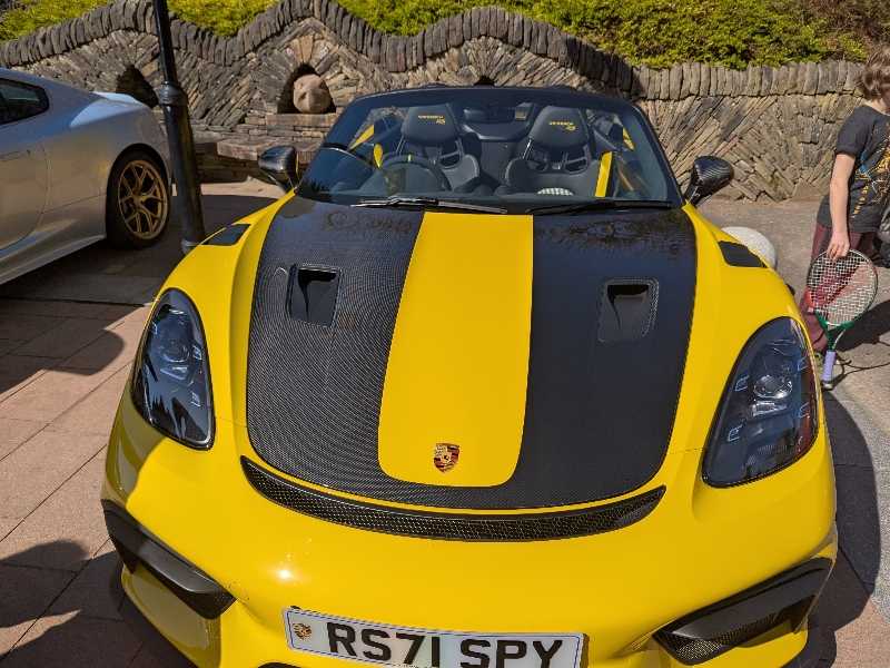 Porsche 718 Spyder spotted in Crieff