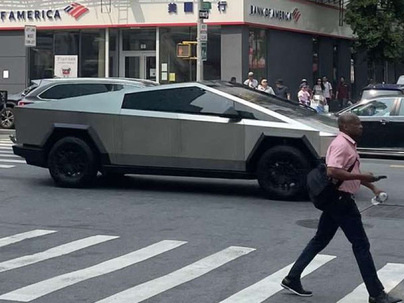Tesla Cybertruck (2023) spotted in New York City, United States